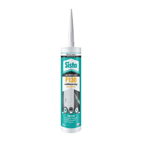 อะคริลิคยาแนว F130 SISTA ขนาด 300 มล. สีน้ำตาล - Image 3