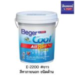 เบเยอร์คูล ออลพลัส<br>ชนิดด้าน ทาภายนอก <br>#E-2200 ขาว