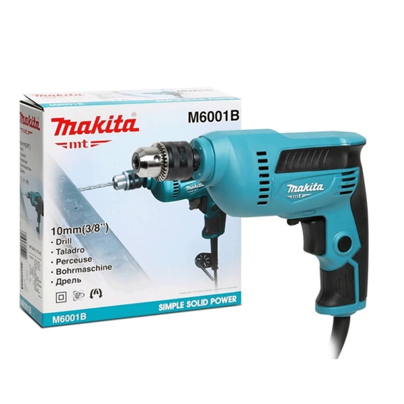 M6001B MAKITA M6001B <br> สว่านปรับรอบซ้าย-ขวา 3/8″ 450W - Image 1
